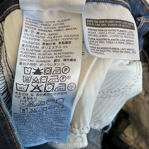 Levis Mid Rise Slight Curve Skinny Jeans Dark Wash - Picture 7 of 7